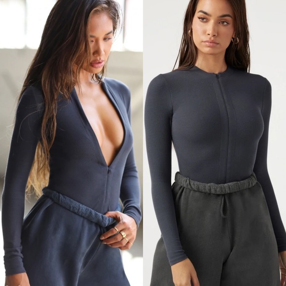 Joah Brown Tops - JOAH BROWN INVISIBLE ZIP LONG SLEEVE | XS/S NWT